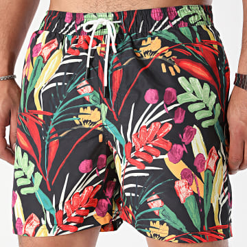 Jack And Jones - Fiji Zwemshort Zwart Gebloemd