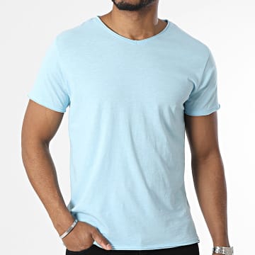 La Maison Blaggio - Camiseta cuello pico Azul claro