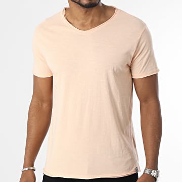 La Maison Blaggio - Camiseta cuello pico Naranja claro