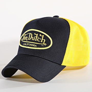 Von Dutch - Cappello Trucker blu navy giallo