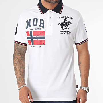Geographical Norway - Polo Kelestre a maniche corte Bianco