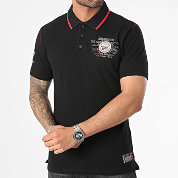 Geographical Norway - Polo Manches Courtes Kilsvik Noir