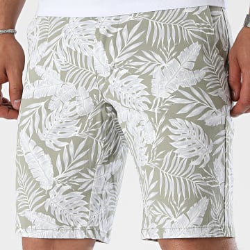Only And Sons - Short Chino Cam Leaf Vert Kaki Floral