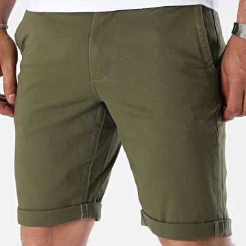 Only And Sons - Peter Life Pantaloncini Chino Khaki Verde