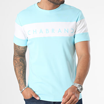 Chabrand - Tee Shirt 60230 Bleu Clair Blanc