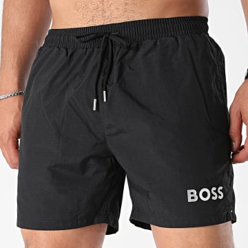 BOSS - Shorts de baño 50484440 Negro Plata
