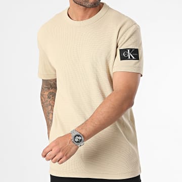 Calvin Klein - Camiseta Insignia Waffle 3489 Beige