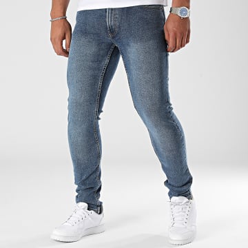 Denim Project - Vaqueros Slim Rojo Azul