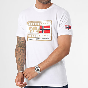 Geographical Norway - Tee Shirt Jofoten Blanc
