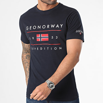 Geographical Norway - Jezolo Tee Shirt blu navy