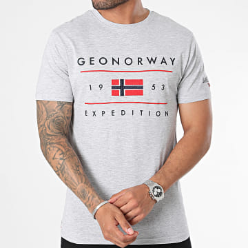 Geographical Norway - Tee Shirt Jezolo Gris Chiné