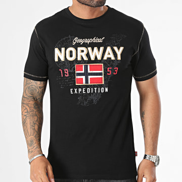 Geographical Norway - Camiseta negra Juitre