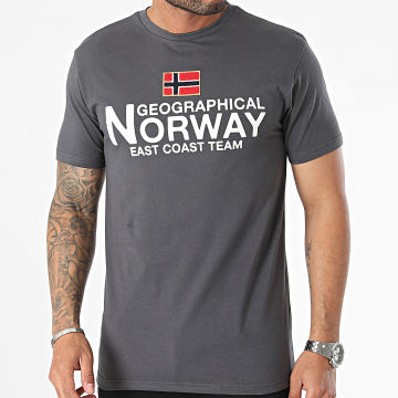 Geographical Norway - Tee Shirt Jacky Gris Anthracite