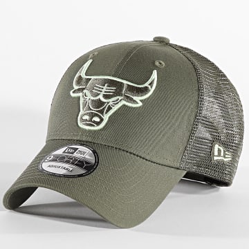 New Era - Cappello Trucker Chicago Bulls 60503605 Verde cachi