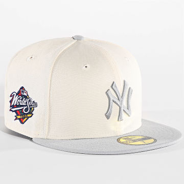 New Era - Casquette Fitted 59 Fifty NY 60503461 Beige Gris