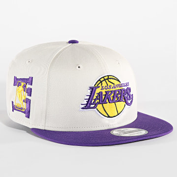New Era - Los Angeles Lakers 9 Fifty Snapback Cap 60503442 Beige Violet