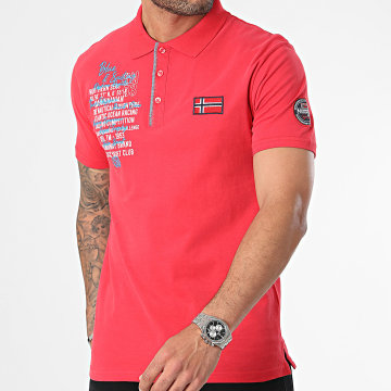 Geographical Norway - Polo Kancre a maniche corte rosso