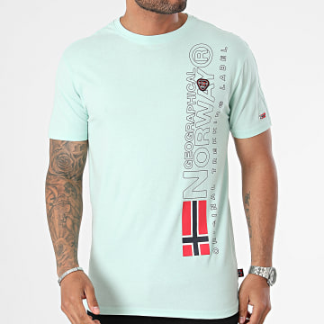 Geographical Norway - Tee Shirt Vert Clair