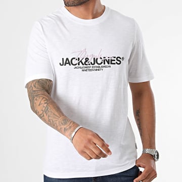 Jack And Jones - Tee Shirt Aruba Branding Blanc