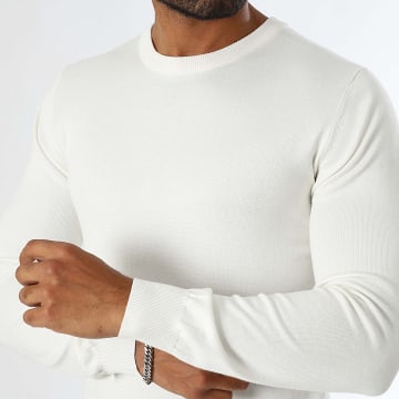 LBO - Pull Col rond 1278 Blanc