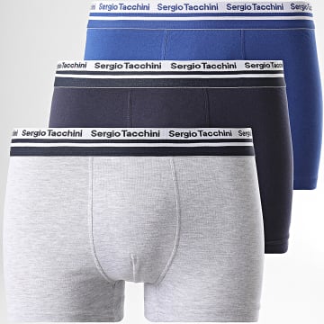 Pack De Boxers Homme Sergio Tacchini – Sans Coutures (Seamless) – Tissu Respirant – Taille élastique – Lot économique