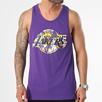 New Era - Camiseta de tirantes Palm Tree Infill Los Angeles Lakers 60502570 Purple