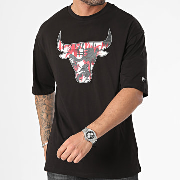 New Era - Tee Shirt Oversize Large Infill Chicago Bulls 60502658 Noir