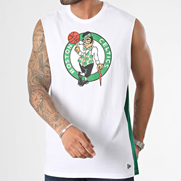 New Era - Camiseta sin mangas en bloque de color de los Boston Celtics 60502657 Blanco