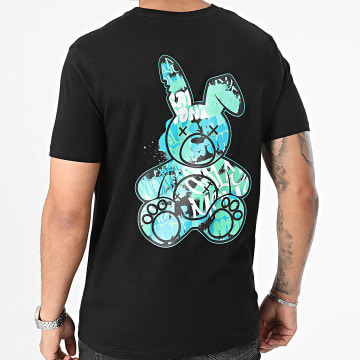 Sale Môme Paris - Camiseta Graffiti Rabbit Icy Black