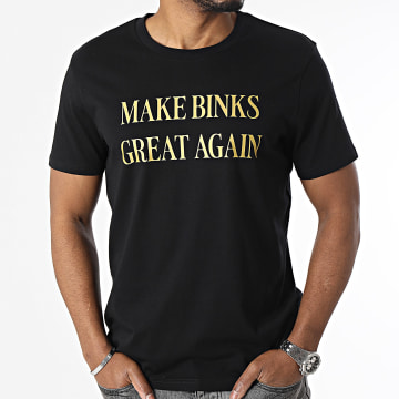 Old Pee - Camiseta Make Binks Great Again Oro Negro