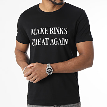 Old Pee - Camiseta Make Binks Great Again Negro Blanco
