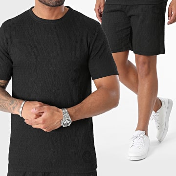 Zelys Paris - Ensemble Tee Shirt Et Short Jogging Noir