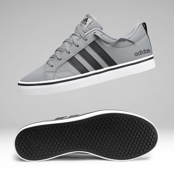 Adidas Performance - Zapatillas Lifestyle 3 Rayas Gris Negro