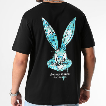 Looney Tunes - Tee Shirt Oversize Large Icy Bugs Bunny Back Noir