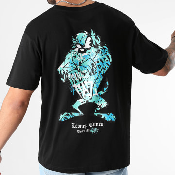 Looney Tunes - Tee Shirt Oversize Large Icy Taz Back Negro