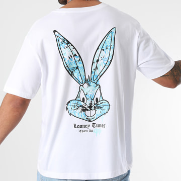 Bugs Bunny - Tee Shirt Oversize Large Icy Bugs Bunny Back Blanc