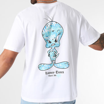 Looney Tunes - Tee Shirt Oversize Large Icy Tweety Back Blanc