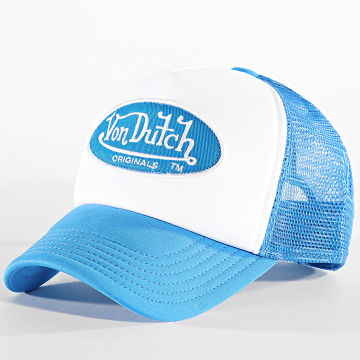 Von Dutch - Casquette Trucker Tampa 7030253 Blanc Bleu Roi