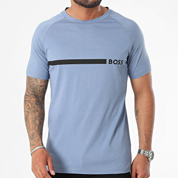 BOSS - Camiseta slim 50517970 Azul claro