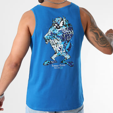 Looney Tunes - Camiseta de tirantes con espalda azul Taz Graffiti Azul real