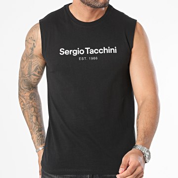 Sergio Tacchini - Tee Shirt Sans Manches Goblin 40513 Noir