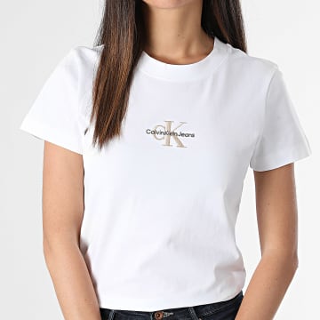 Calvin Klein - Tee Shirt Femme 3563 Blanc