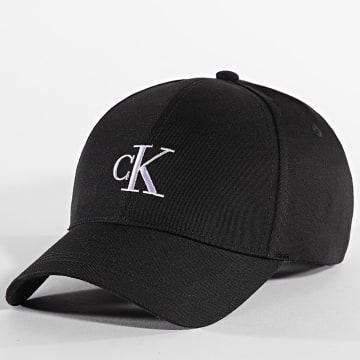 Calvin Klein - Cappello con ricamo monogramma 2324 nero