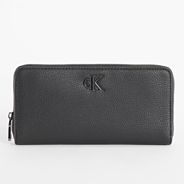 Calvin Klein - Cartera de Mujer Minimal Monogram 2266 Negro