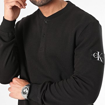 Calvin Klein - Camiseta de manga larga 6316 Negro