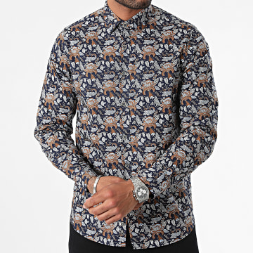 Classic Series - Marineblauw shirt met lange mouwen