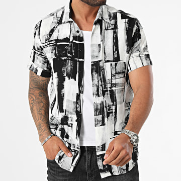 Classic Series - Wit Grijs Zwart Korte Mouw Shirt