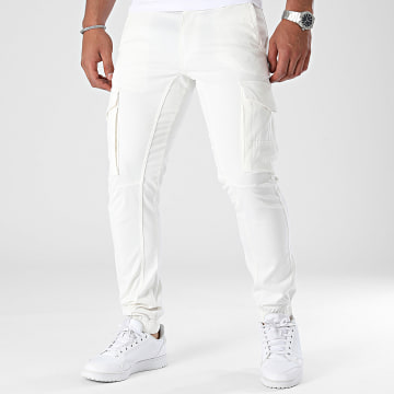 Jack And Jones - Paul Flake Cargo Broek Wit