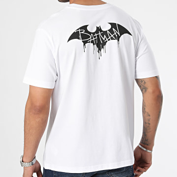 DC Comics - Tee Shirt Oversize Batman Graffiti Blanc
