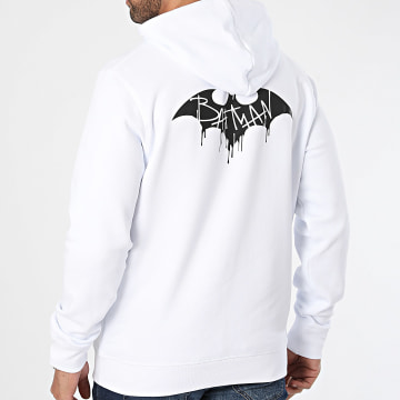 DC Comics - Felpa con cappuccio Batman Graffiti Bianco